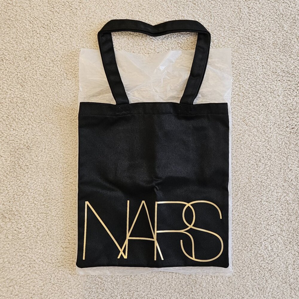 NARS Black Canvas Tote Bag NEW